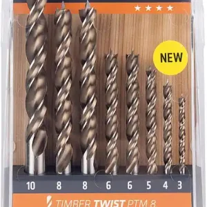 Holzspiralbohrer-Set Alpen HSS, 8-teilig, 3/4/5/2x6/2x8/10 mm Nur Für Kurze Zeit
