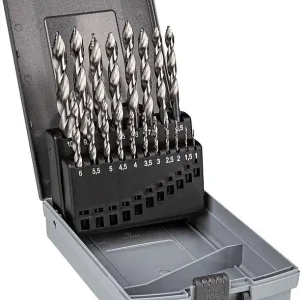 Preisreduziert HSS Spiralbohrersatz Zira DIN 338 Ø 1,0-10,0x0,5 mm 19-tlg.