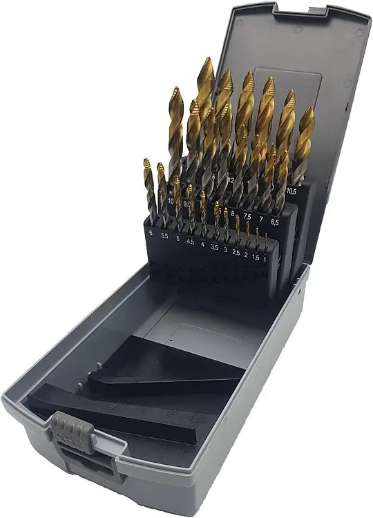Meistverkauft HSS Spiralbohrersatz Zira DIN 338 Ø 1,0-13,0x0,5 mm 25-tlg.