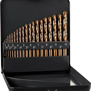 Billig HSS-Co Spiralbohrer-Set ALPEN 19-teilig DIN 338 RN