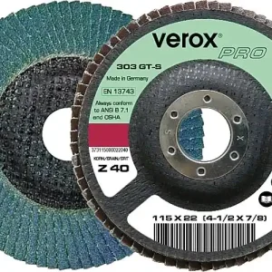 Lamellenschleifteller verox® Zirkokorund Körnung ZK 40 125 mm Günstig