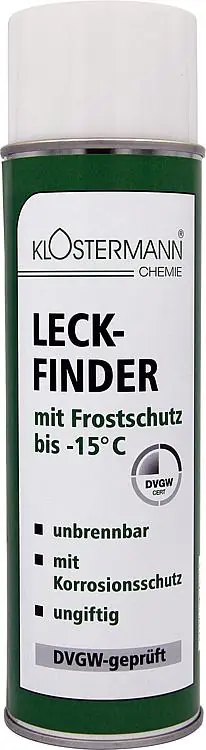 Leckfinder DVGW KLOSTERMANN mit Frostschutz bis -15°C, 400ml Sprühdose Highlight