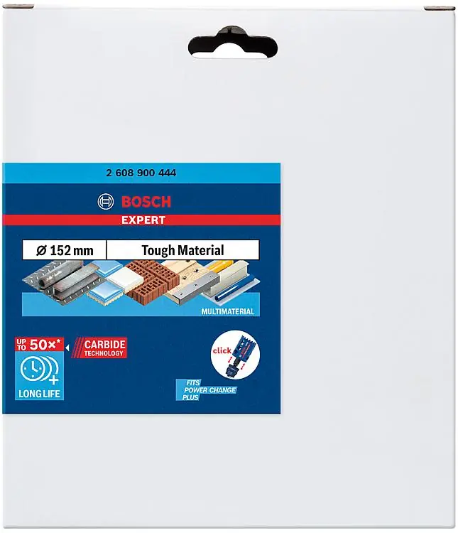 Solange Der Vorrat Reicht Lochsäge BOSCH® EXPERT ToughMaterial, mit PowerChange Plus Aufnahme Ø 152 mm, Arbeitslänge 60 mm