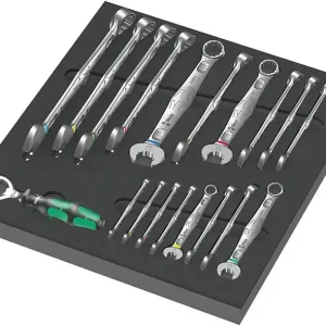 Maul-Ringschlüssel-Satz WERA Joker 6003 19-teilig in Schaumstoffmodul Schnäppchen