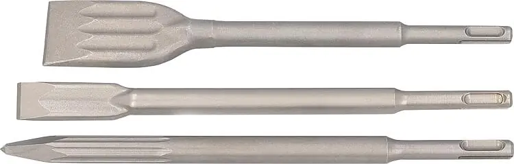Markenware Meißel-Set HELLER ENDURO selbstschärfend SDS-Plus 3-teilig Spitz-/Flach- und Spatmeißel