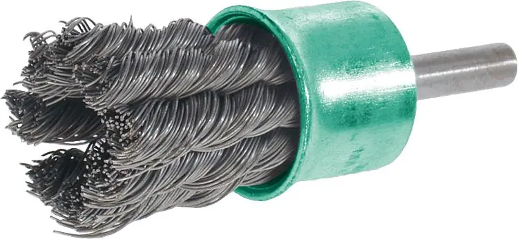 Pinselbürste gezopft Edelstahldraht 0,25 mm 22 mm, Schaft 6,0 mm Online Kaufen