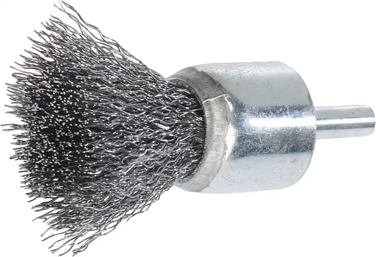 Pinselbürste Ø 17 mm mit 6 mm Schaft Stahldraht rostfrei 0,3 mm Heißes Angebot