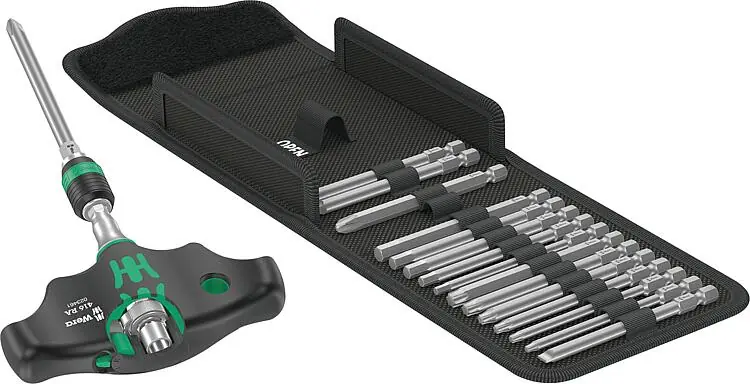 Meistverkauft Quergriff-Schraubendreher-Set WERA Kraftform Kompakt 400 RA Set Imperial 1, 18-teilig
