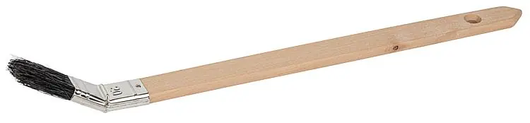Pr.-Plattpinsel gebogen 20 mm schwarz, Buchenstiel, Weißblechzwinge Top-Seller