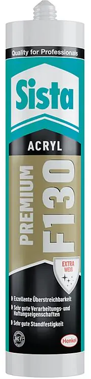 Premium-Acryl SISTA F130 Premium weiß 300ml Kartusche Super-Preis
