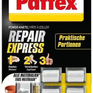 Reparaturknete PATTEX Powerknete Repair Express 6 Portionen á 5g Blisterkarte Letzte Chance