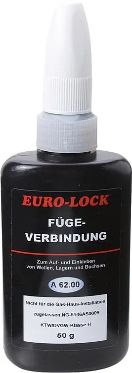 Rohr- Gewindedichtung hochfest (DVGW) EURO-LOCK A 62.00, 50g Dosierflasche Schneller Versand