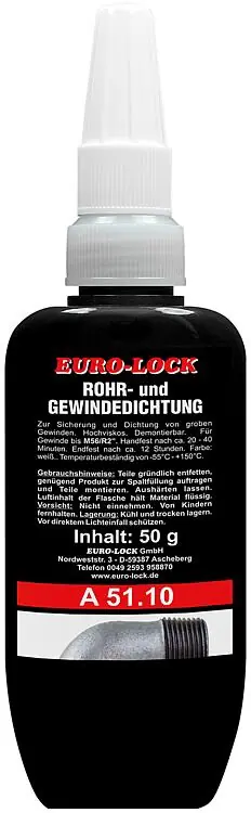 Rohr- und Gewindedichtung niedrigfest, EURO-LOCK A 51.10 50g Dosierflasche Preisknaller