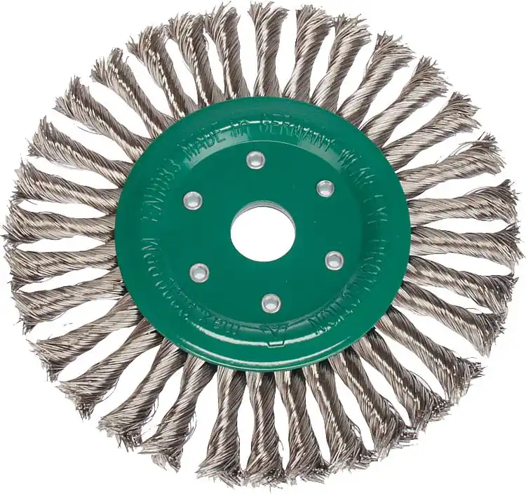 Rundbürste gezopft Edelstahldraht 0,50 mm 115 mm x 22,2 Nur Heute