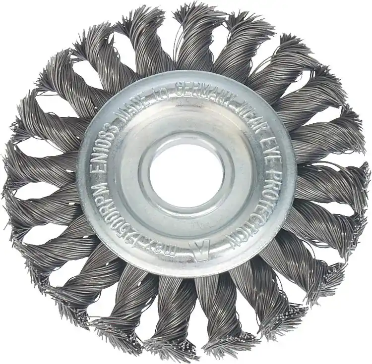 Knallerangebot Rundbürste gezopft Stahldraht 0,50 mm 115 mm x 22,2