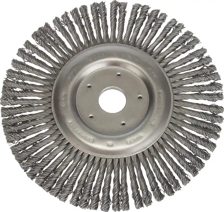 Preisreduziert Rundbürste gezopft, schmale Ausführung Stahldraht 0,50 mm 115 mm x 22,2