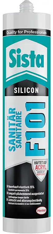 Sanitärsilikon SISTA F101 anthrazit (glänzend) 300ml Kartusche Kracherpreis