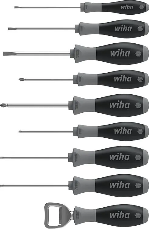 Super-Preis Schraubendrehersatz Wiha® 9-teilig, Limited Edition, Schlitz, Phillips, Torx®