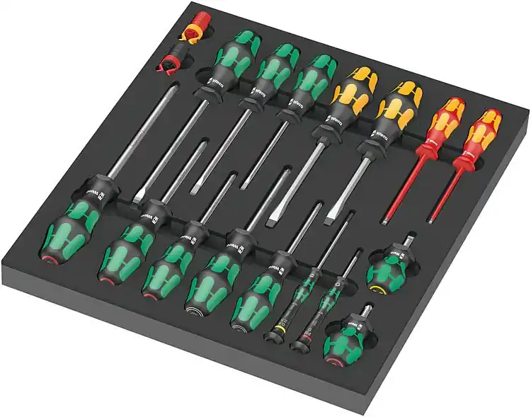 Schraubendreher Set WERA 18-teilig in Schaumstoffmodul Letzte Chance
