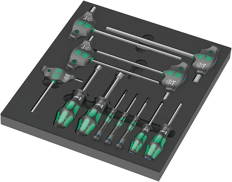 Schraubendreher Set WERA Hex 12-teilig in Schaumstoffmodul Ausverkauf
