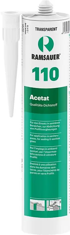 Silikon Acetat 110 transparent RAMSAUER 310ml Kartusche Top-Preis