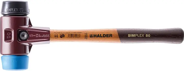 Heißes Angebot SIMPLEX-Schonhammer Halder mit TE-Gehäuse und Holzstiel, Gummikomposition/TPE-soft, Ø 30 mm
