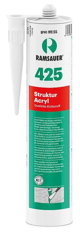 Struktur Acryl grob RAMSAUER 425, 310ml Kartusche Versand Am Gleichen Tag