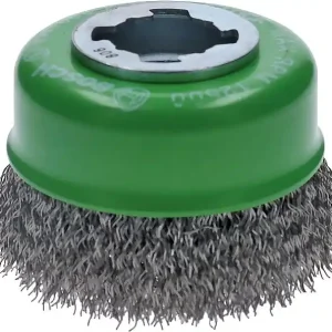 Topfbürste BOSCH® mit X - Lock Aufnahme Ø 75 mm 0,3 mm Edelstahldraht Top-Seller