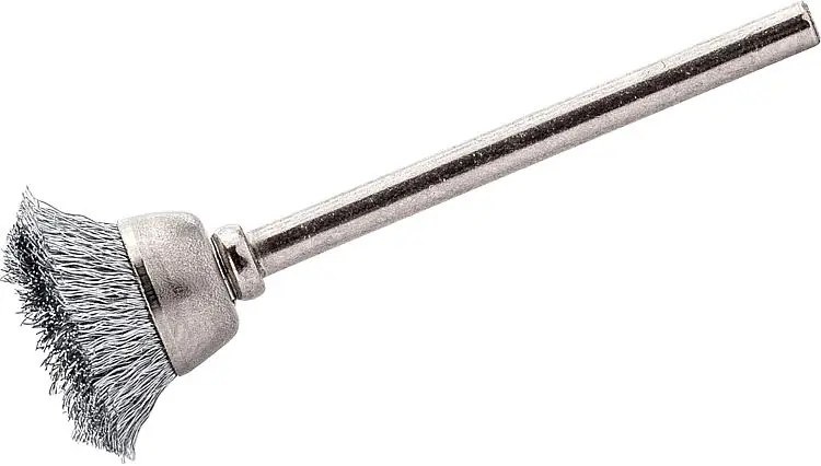 Angebot Topfbürsten Edelstahldraht gewellt 0,10mm Ø 15mm 3mm Schaft