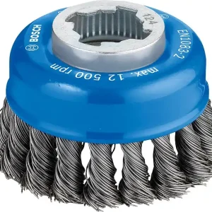 Sonderaktion Topfbürste BOSCH® mit X - Lock Aufnahme Ø 75 mm 0,5 mm Stahldraht