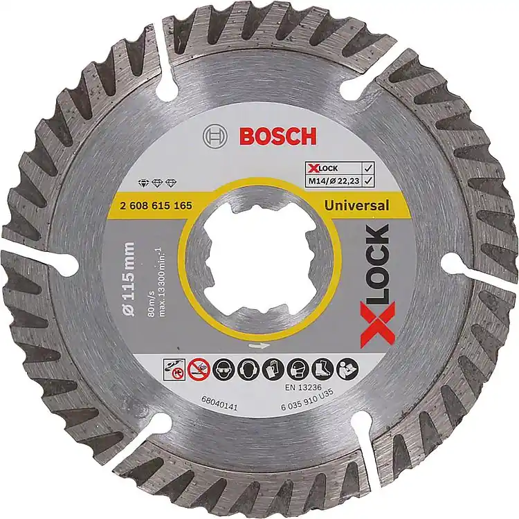 Trennscheibe BOSCH® Diamant Standard for Universal mit X - Lock Aufnahme Ø 115 mm Zertifiziert