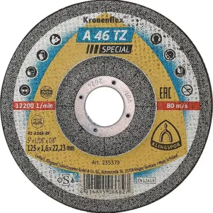 Begrenztes Angebot Trennscheibe KLINGSPOR A 46 TZ SPECIAL gekröpft 125 x 1,6 x 22,23 mm