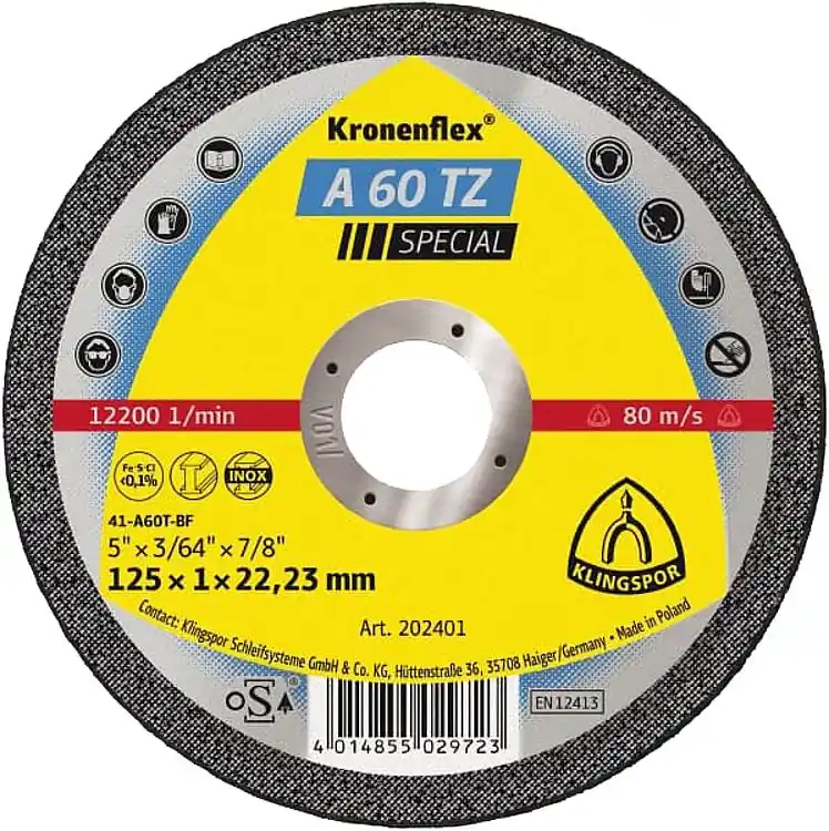 Geprüft Trennscheibe KLINGSPOR 115x1,0x22,23mm