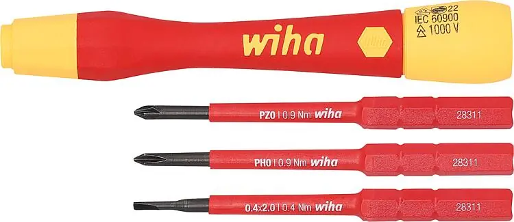Neue Kollektion VDE-Feinschraubendreher-Set Wiha® slimVario® 4-teilig