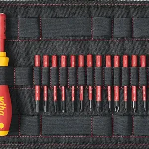 Begrenztes Angebot VDE-Schraubendrehersatz Wiha® slimVario®, 19-teilig, inklusive Falttasche