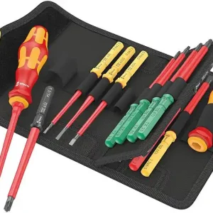 Online Kaufen VDE-Wechselklingen-Set WERA Kraftform Kompakt VDE 17 Universal 1 Tool Finder mit Bithalter, 17-teilig