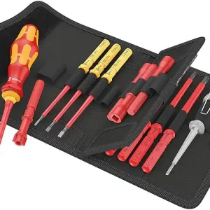 Kracherpreis VDE-Wechselklingen-Set WERA Kraftform Kompakt VDE 18 Universal 1 Tool Finder mit Bithalter, 18-teilig