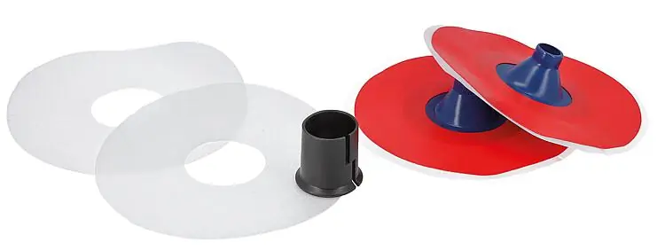 Preiswert Wandmanschette, selbstklebend, vliesfrei, DN15(1/2") Set / 2x Stück 1x Hülse