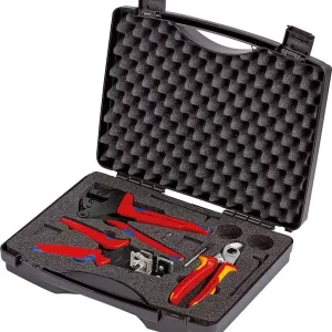 Preis Gesenkt Werkzeug-Set KNIPEX für Photovoltaik 97 91 01, 3-teilig, im Transportkoffer