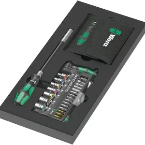 Werkzeug-Set WERA Kraftform Kompakt + Check PLUS Set 1 57-teilig in Schaumstoffmodul Bestseller