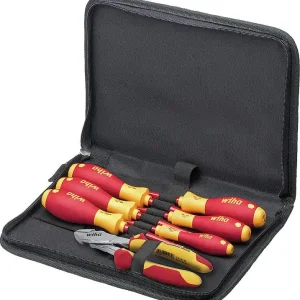 Werkzeug-Set Wiha® Schraubendreher und Seitenschneider, 7- teilig, mit Werkzeugmappe Top-Angebot