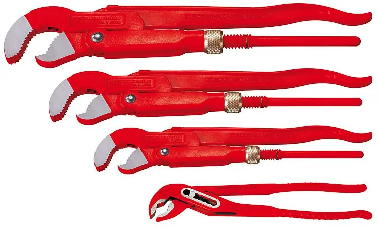Zangenset Eckrohrzange DN25(1")+DN40(1.1/2")+DN50(2"), Wasserpumpenzange 10" Preisknaller
