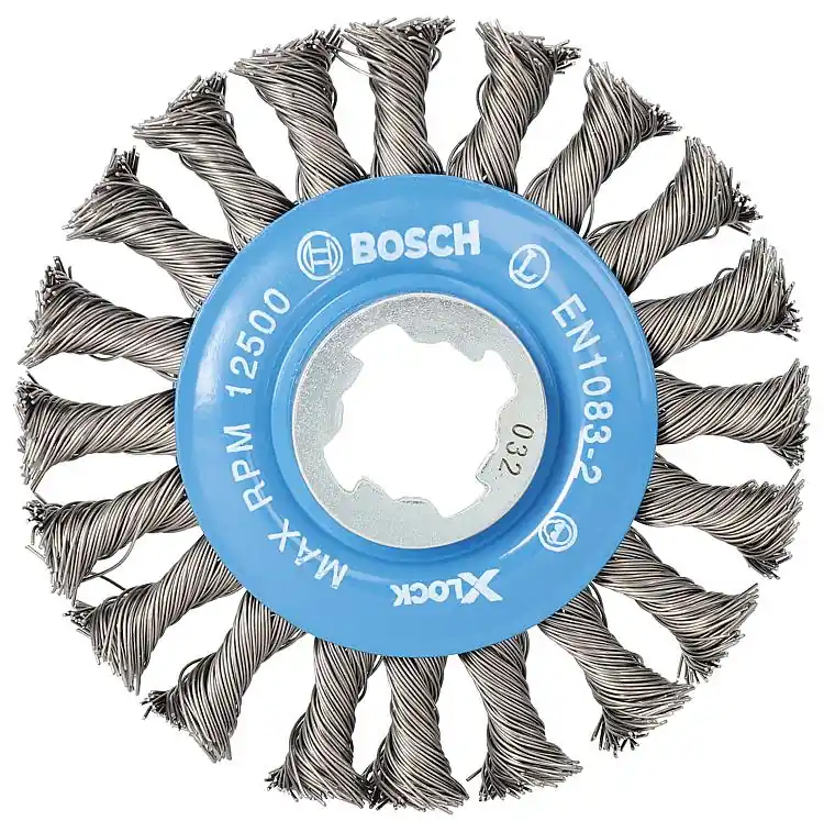 Solange Der Vorrat Reicht Zopfbürste BOSCH® mit X-Lock Aufnahme Ø 115 mm 0,5 mm Stahldraht